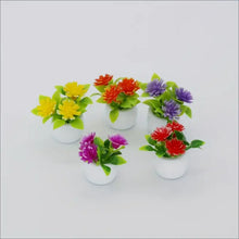 Load image into Gallery viewer, 5pcs Mini Flower Pots Bonsai Potted Plants for Dollhouse Decor, Fairy Garden, DIY Diorama, Home, Car, Party Favors, Christmas Gifts
