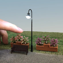 Load image into Gallery viewer, 2pcs Miniature Flower Bed Model 1/87 1/64 Scale for Diorama, Train Scene, Garden, Road Landscape, DIY Sand Table, Model Building Supplies
