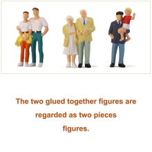 Load image into Gallery viewer, 10pcs Miniature People Figures O Scale 1:43 Model for Railway Diorama Accessories Train Layout Supply
