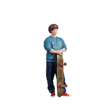 Load image into Gallery viewer, Miniature City Boy Girl Skateboarder People Figure 1:32 Model Sand Table Layout Building Street Landscape Accessories Diorama Supplies
