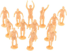 Load image into Gallery viewer, 12 pcs Miniature Football Soccer Players People Painted Unpainted Figure 1:87 Models HO Scale Layout Scenery Accessories Diorama Supplies
