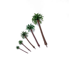 Load image into Gallery viewer, 5/10/20pcs Miniature Coconut Palm Trees Model 5.5-19cm for Diorama Landscape Scenery
