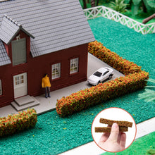 Load image into Gallery viewer, 5 pcs Miniature Shrub Strips Grass Fence Models DIY Sand Table Building Layout Dollhouse Garden Landscape Terrarium Diorama Craft Supplies
