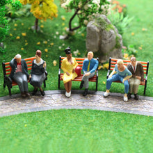 Load image into Gallery viewer, 24 pcs Miniature Seated Passenger People Man Woman Office Worker 1:43 Figure O Scale Models Train Railway Scene Accessories Diorama Supplies
