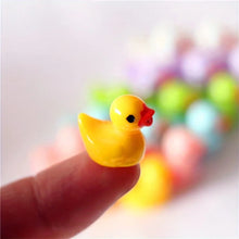 Load image into Gallery viewer, 50pcs Colorful Miniature Duck Figurines, Mini Resin Ducks, Craft Supplies, Dollhouse, Fairy Garden Accessories
