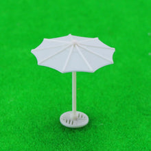 Load image into Gallery viewer, 10pcs Miniature Parasol Model 1:75/100/150/200 Scale Beach Umbrellas for Diorama Architecture Layout Railway Scenery Building Craft Supply
