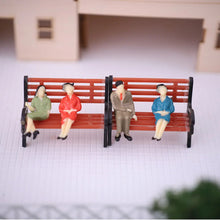Load image into Gallery viewer, 20/50/100pcs 1:50 Scale Sitting Miniature Model People Figures for Street Scenes, Diorama Building, Railway Layouts, and Craft Projects
