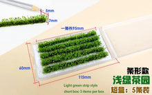 Load image into Gallery viewer, Miniature Tea Field Grass Nest Bush Plant Model Sand Table Dollhouse Fairy Garden Landscape Terrarium Diorama Craft Supplies
