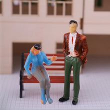 Load image into Gallery viewer, 20/50/100 pcs Miniature Sitting People 1:75 Scale Model Figures for Train Scenery DIY Dioramas Railway Layout Architecture Craft Supplies
