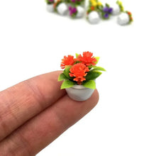 Load image into Gallery viewer, 5pcs Mini Flower Pots Bonsai Potted Plants for Dollhouse Decor, Fairy Garden, DIY Diorama, Home, Car, Party Favors, Christmas Gifts
