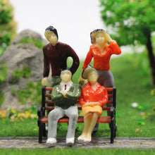 Load image into Gallery viewer, 25pcs Miniature People Figures O Scale 1:43 Train Layout Diorama Model Railroad Scenery
