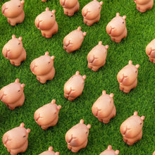 Load image into Gallery viewer, 5/10 pcs Miniature Cute Capybara Figure Model DIY Scenery Dollhouse Landscape Fairy Garden Accessories Terrarium Diorama Craft Supplies
