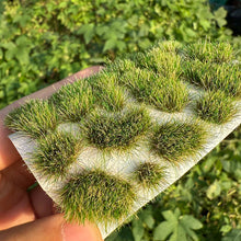 Load image into Gallery viewer, 18pcs Static Grass Tufts for Miniatures, Model Railway Scenery, Diorama Grass Clusters, War Gaming Terrain Supply
