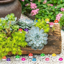 Load image into Gallery viewer, 50 pcs Mixed Miniature Tiny Resin Mushroom Model DIY Scenery Dollhouse Landscape Fairy Garden Accessories Terrarium Diorama Craft Supplies
