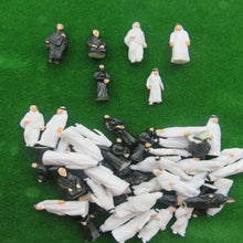 Load image into Gallery viewer, 50 pcs Miniature Arab People Figure 1:50-200 Model Railway Building Landscape Accessories Fairy Garden Terrarium Diorama Craft Supplies
