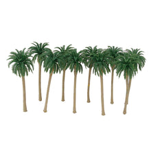 Load image into Gallery viewer, Miniature Palm Trees 110mm 1:100 Scale Model for Train Layout, Diorama, Craft Supplies (10pcs)
