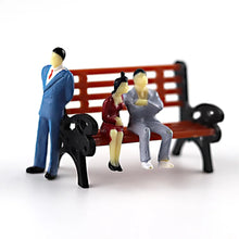 Load image into Gallery viewer, 30pcs 1:50 Scale Miniature People Figures Painted Standing Sitting ABS Model for Train Layout Sand Table Architecture Diorama Scenes

