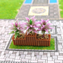 Load image into Gallery viewer, 2pcs Miniature Flower Bed Model 1/87 1/64 Scale for Diorama, Train Scene, Garden, Road Landscape, DIY Sand Table, Model Building Supplies
