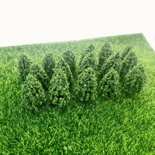 Load image into Gallery viewer, 50 pcs 4cm Miniature Green Tree Models HO Scale Train Railway Layout Accessories DIY Landscape Dollhouse Terrarium Diorama Craft Supplies
