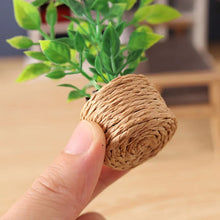 Load image into Gallery viewer, 1/12 Scale Mini Potted Plants, Artificial Greenery for Dollhouse Décor, Tiny Orange Tree, Gardenia, Purple Plum, Milan Flowers Model
