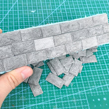 Load image into Gallery viewer, 20pcs Miniature Wall Tiles Clay Bricks for Dollhouse, Diorama, Model Building, Mini Landscaping Supplies
