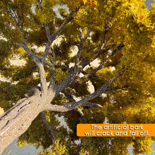 Load image into Gallery viewer, Miniature Autumn Green Model Tree 10–28cm, Railway Scenery, Diorama Craft Supply
