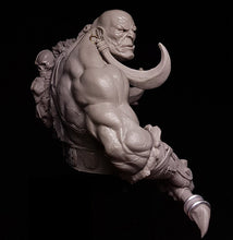 Load image into Gallery viewer, Orc Monster Warrior Drogor Unpainted Resin Bust Figure 1/10 Scale Unassembled Model
