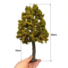Load image into Gallery viewer, Miniature Autumn Green Model Tree 10–28cm, Railway Scenery, Diorama Craft Supply
