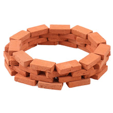 Load image into Gallery viewer, 50pcs Miniature Clay Bricks 1:16 Dollhouse Building Blocks Model Landscaping Diorama Scenery Supplies
