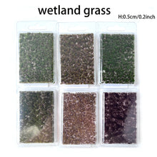 Load image into Gallery viewer, 5mm Miniature Wetland Grass Tufts – Model Train Scenery, Wargaming Terrain, Diorama, and DIY Sand Table Landscape Supplies
