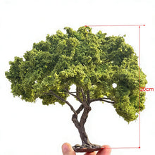 Load image into Gallery viewer, Miniature Green Oak Wire Tree Model 10–25cm for Diorama Railway Layout Craft Supply
