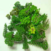Load image into Gallery viewer, 30/50 pcs Mixed Miniature Green Tree Models N HO Scale Railway Layout Accessories DIY Landscape Dollhouse Terrarium Diorama Craft Supplies

