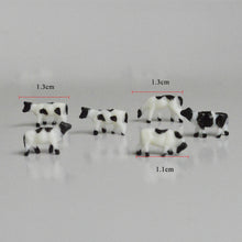 Load image into Gallery viewer, 100 pcs Miniature Dairy Cow Farm Animal Figure 1:150 Models N Scale Garden Landscape Scenery Layout Accessories Diorama Supplies
