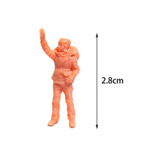 Load image into Gallery viewer, Miniature Mountain Ice Climbing Hiking People Unpainted Figure 1:64 Model Landscape Scenery Layout Accessories Diorama Supplies
