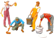 Load image into Gallery viewer, Miniature Painter Worker Figures 1:87 Scale | Model Train Diorama People | HO Scale Architecture &amp; Scenery Craft Supplies
