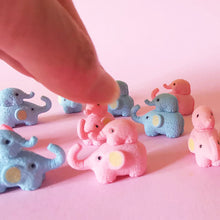 Load image into Gallery viewer, 10pcs Mini Elephant Figurines Blue Pink Miniatures Animals Models for Fairy Garden, Dollhouse, Terrarium, Bonsai, Crafts &amp; DIY Home Decor

