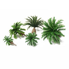 Load image into Gallery viewer, Miniature Palm Coconut Tree 2–4cm Plastic Model for Diorama Railway Garden Landscape Scenery Craft Supplies (20pcs)
