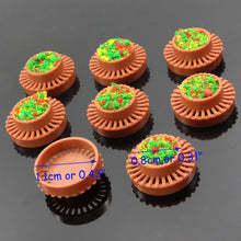 Load image into Gallery viewer, 12pcs Miniature Round Flowerbed Set N HO OO O Scale Model Park Border Parterre Garden Decor for Railway Diorama Scene Craft Supplies
