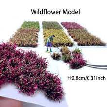 Load image into Gallery viewer, 32pcs Static Grass Tufts 8mm Wildflower Model for Minitaure Railway Scenery Diorama Terrain Landscape
