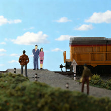 Load image into Gallery viewer, 50pcs 1:50 O Scale Miniature Office People Model Train Painted Figures, Standing &amp; Seated Passengers for Railway Layouts, Dioramas
