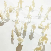 Load image into Gallery viewer, 27pcs 1:87 HO Scale Unpainted Worker People Figures with Ladder and Trash Can, Miniature Train Scenery Accessories for Diorama Crafts
