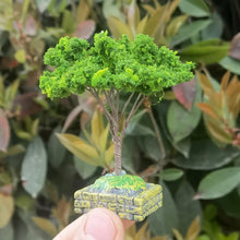 Load image into Gallery viewer, 7cm Miniature Flowering Wire Tree Model with Base Railway Accessories Fairy Garden Landscape Dollhouse Terrarium Diorama Craft Supplies
