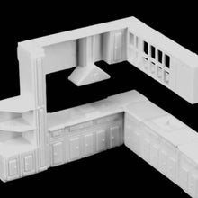 Load image into Gallery viewer, Miniature Cupboard Cabinet Furniture Set Blank Unpainted Models 1:50/75 Scale DIY Building Layout Dollhouse Decor Diorama Craft Supplies
