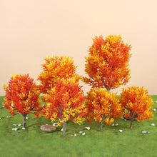 Load image into Gallery viewer, 6 pcs Mixed Miniature Maple Tree Model Train Railway Accessories DIY Scenery Fairy Garden Landscape Terrarium Diorama Craft Supplies
