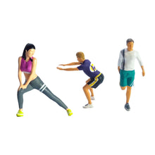 Load image into Gallery viewer, Miniature Fitness Man Woman People Figure 1:64 Models S Scale Landscape Building Scenery Layout Scene Accessories Diorama Supplies
