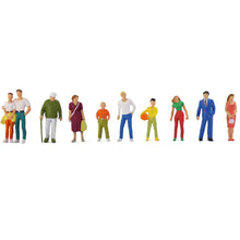 Load image into Gallery viewer, 10pcs Miniature People Figures O Scale 1:43 Model for Railway Diorama Accessories Train Layout Supply
