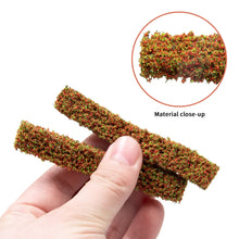 Load image into Gallery viewer, 5 pcs Miniature Shrub Strips Grass Fence Models DIY Sand Table Building Layout Dollhouse Garden Landscape Terrarium Diorama Craft Supplies
