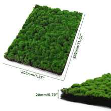 Load image into Gallery viewer, Miniature Moss Grass Mat 20x28cm for Diorama Railway Layout Landscape DIY Model Scenery
