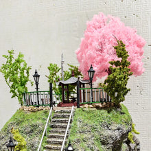 Load image into Gallery viewer, Miniature Cherry Blossom Wire Tree 9.5cm - 18.5cm Model Plant for DIY Sand Table, Diorama, Train Layout, Dollhouse Garden, or Craft Supply
