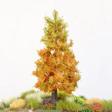 Load image into Gallery viewer, 10cm/ 15cm/ 23cm Miniature Autumn Gold Wire Tree Model for DIY Dioramas, Train Railway Layouts, Dollhouse Gardens &amp; Landscape Projects
